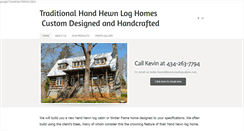 Desktop Screenshot of kevinrowelogcabins.com