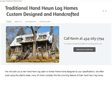 Tablet Screenshot of kevinrowelogcabins.com